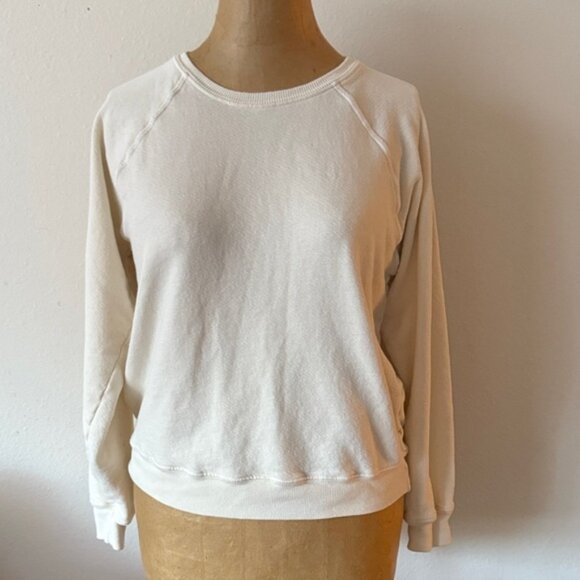 The Great sz 1 or XS Cream Long Sleeve Sweatshirt 100% cotton great condition - Picture 1 of 7